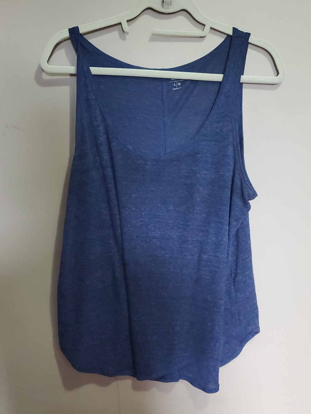 Old Navy Scoop Neck Blue Tank Top Size Large